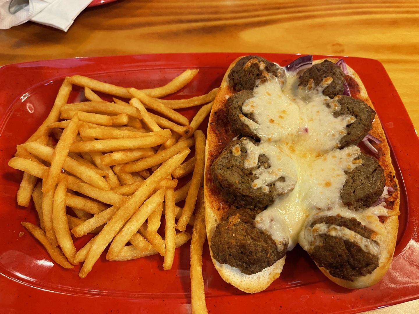 Meatball Sub w/Fries Meatball Sub w/Fries